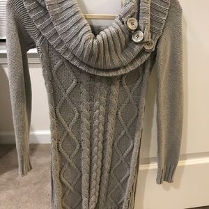 Grey tunic sweater